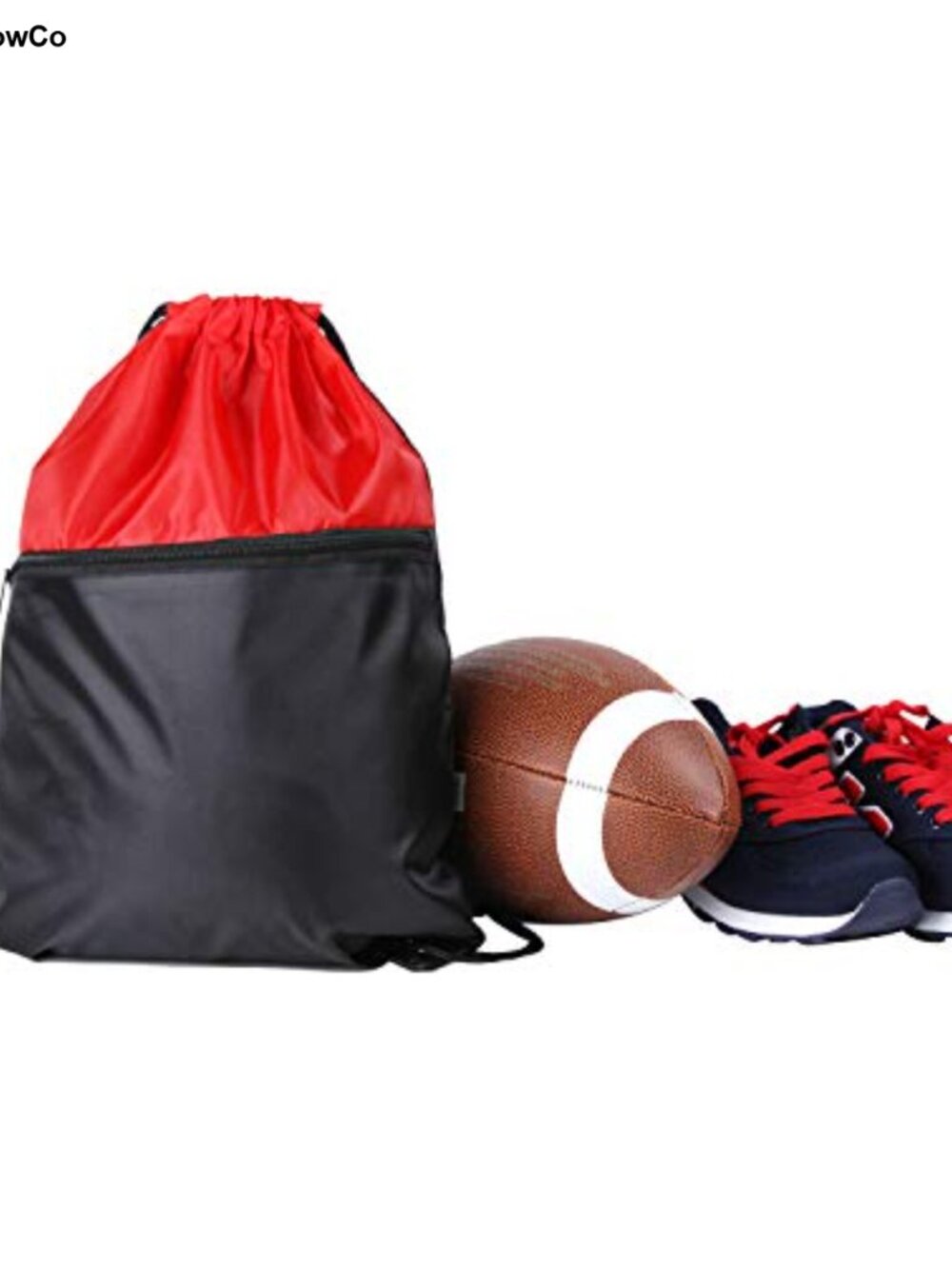 Drawstring Backpack Gym Sack 6 Pack 210D Polyester Sports Travel Bag - Picture 6 of 6